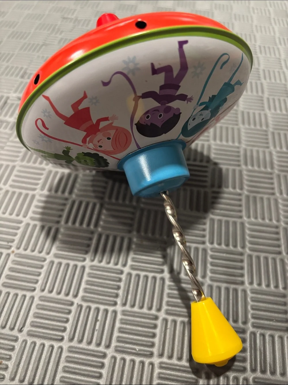 Schylling tin Push-Down Spinning Top 5